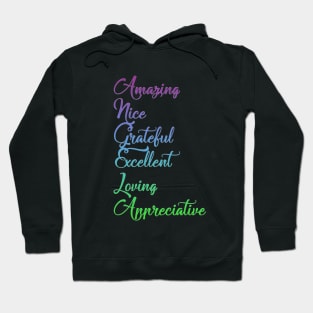 Gifts for ANGELA ~ Amazing, Nice, Grateful, Excellent... [ND#4C1V1] Hoodie